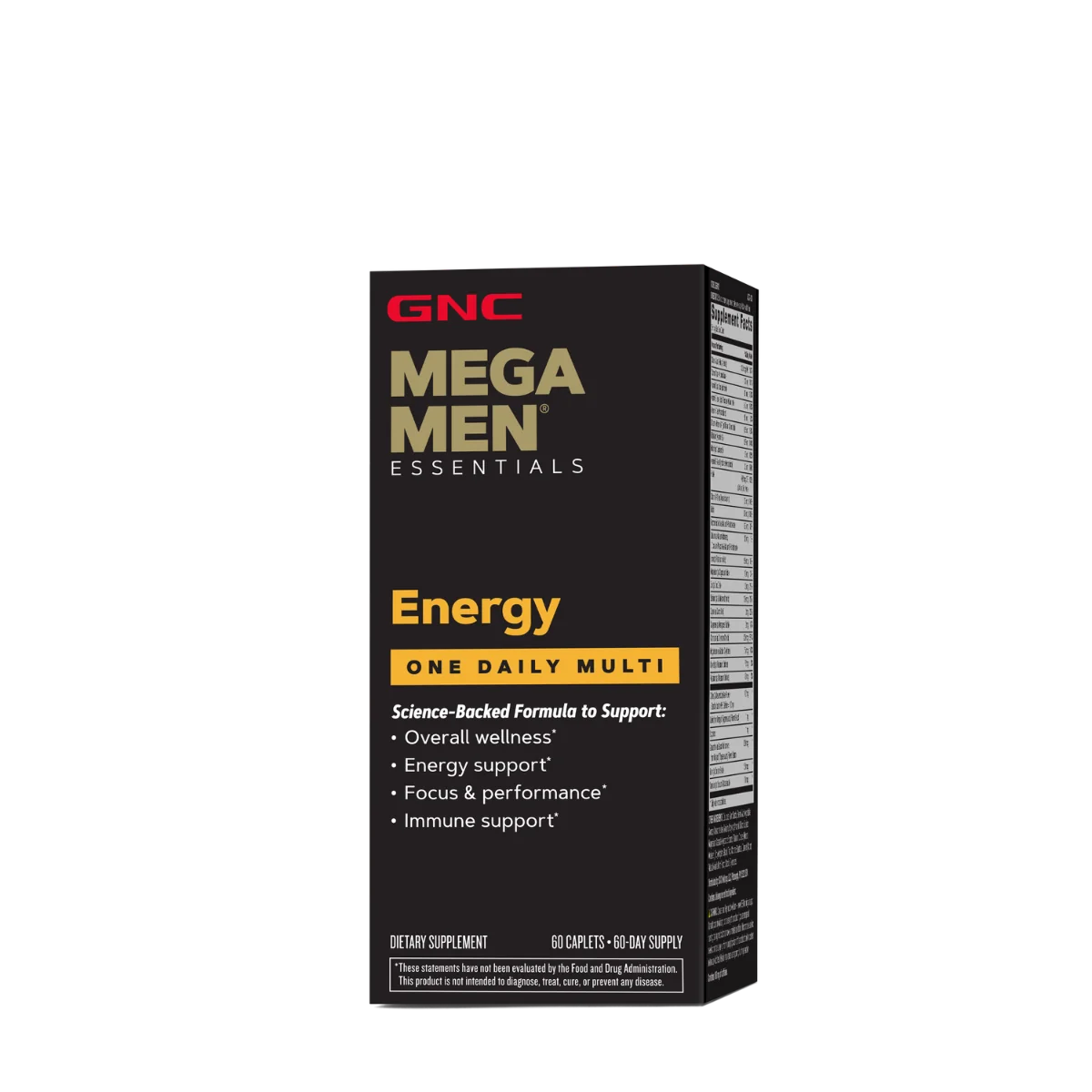 Complex de multivitamine pentru barbati® Energie si Metabolism Mega Men®, 60 tablete, GNC 