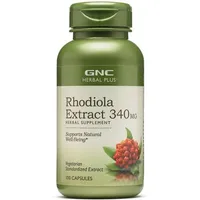 Extract de Rodiola Herbal Plus, 100 capsule, GNC