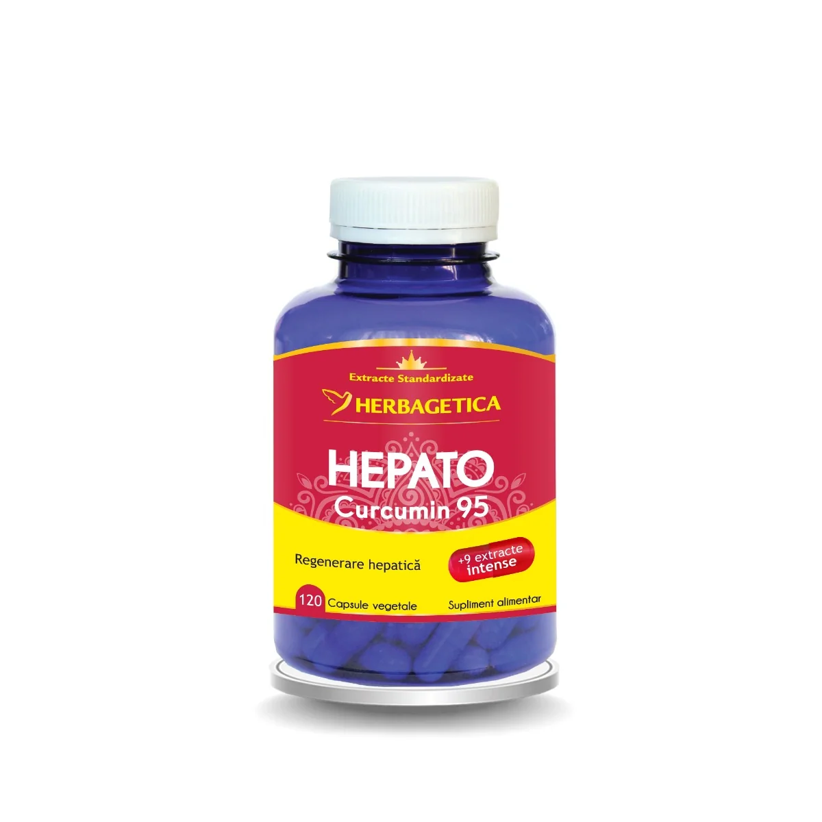 Hepato+ Curcumin95, 120 capsule vegetale, Herbagetica