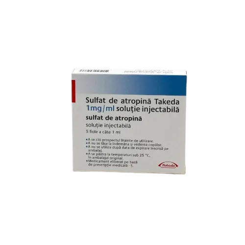 Sulfat de Atropina 1mg/ml, 5 fiole, Takeda