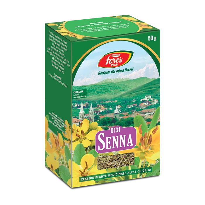 Ceai frunze de senna, 50g, Fares