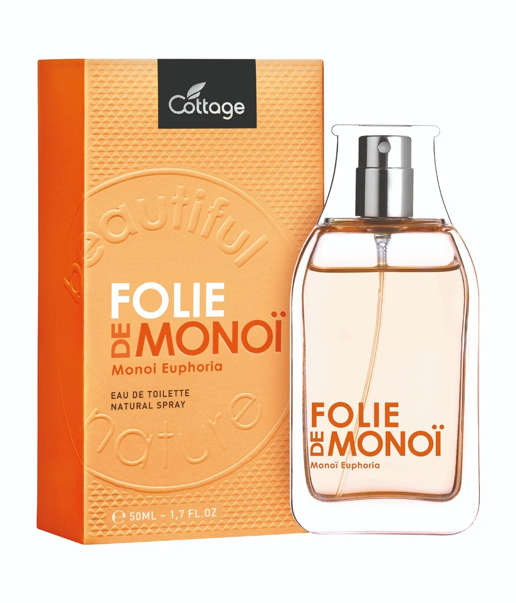 Apa de toaleta pentru femei Monoi Euphoria, 50ml, Cottage