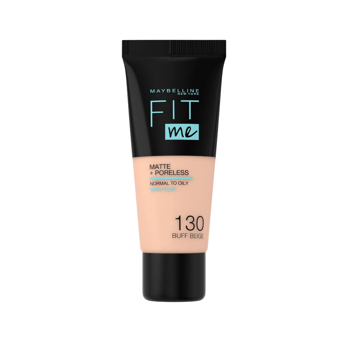 Fond de ten Matte & Poreless 130 Buff Beige Fit Me, 30ml, Maybelline