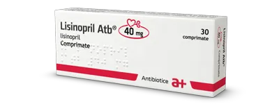 Lisinopril Atb 40mg, 30 comprimate, Antibiotice