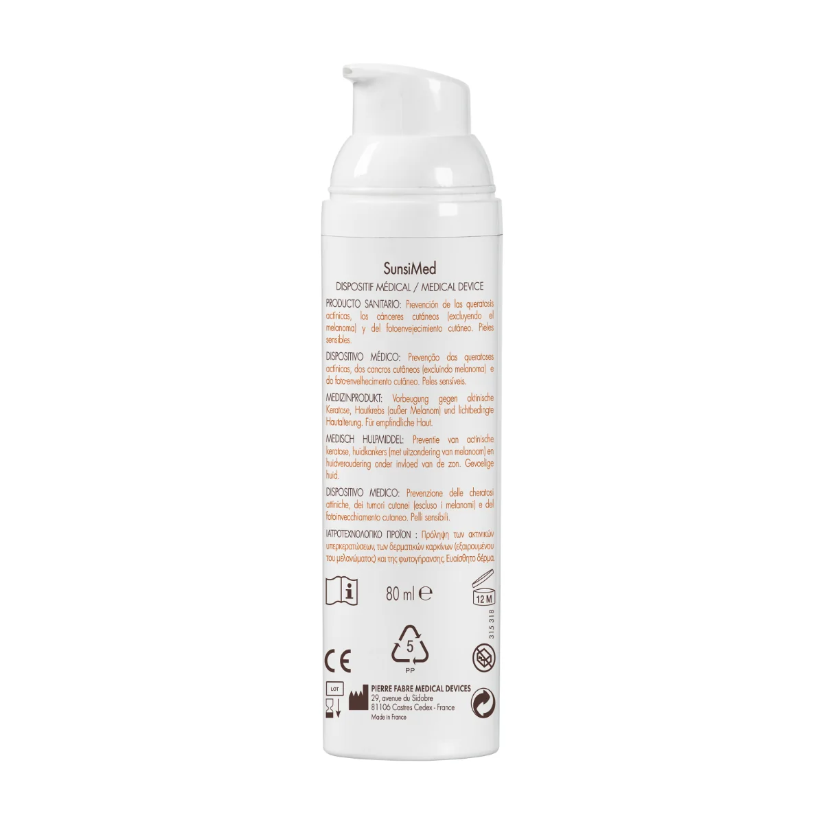 Crema SunsiMed SPF 50+, 80ml, Avene