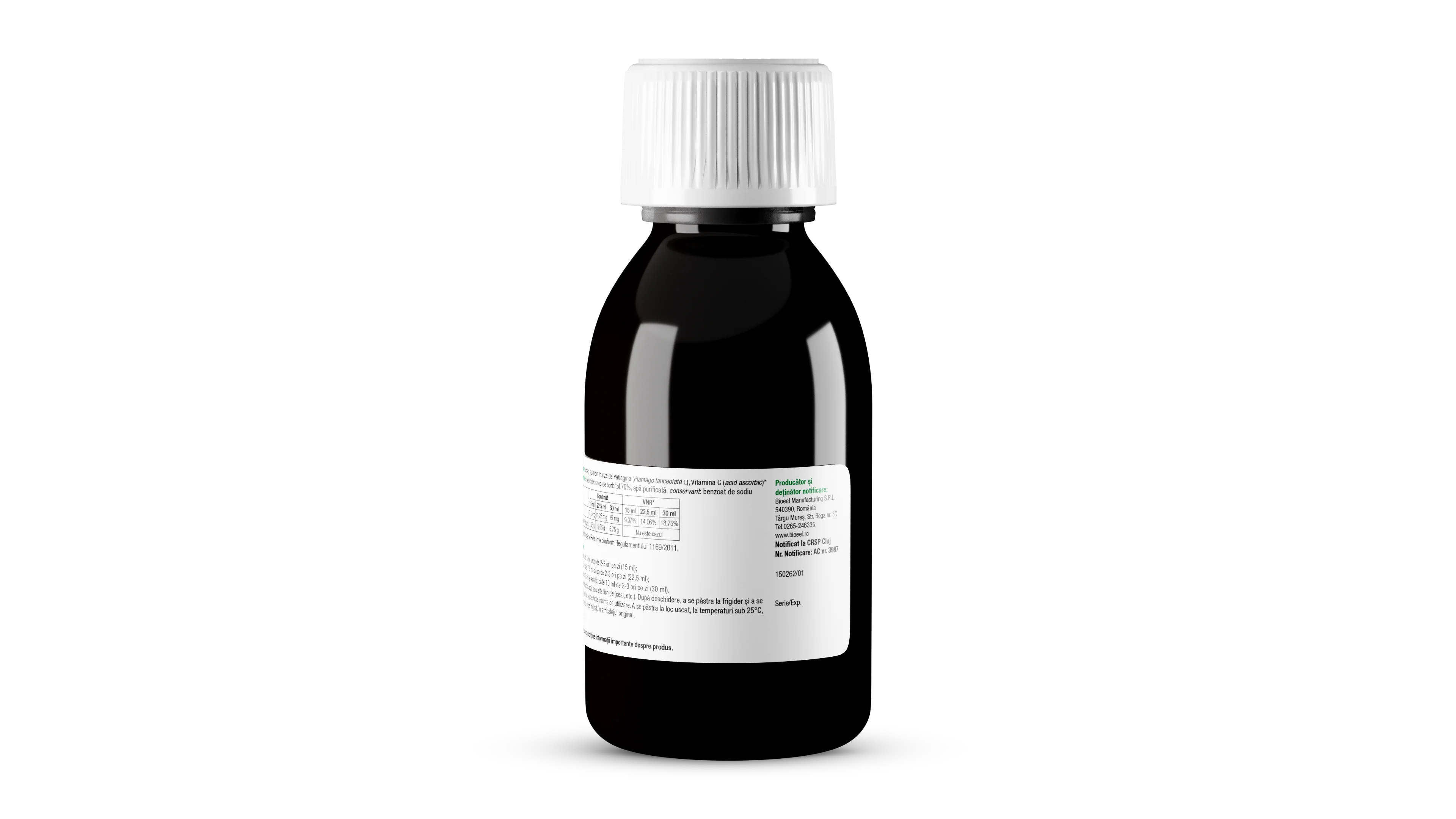 Sirop de Patlagina, 120ml, Bioeel