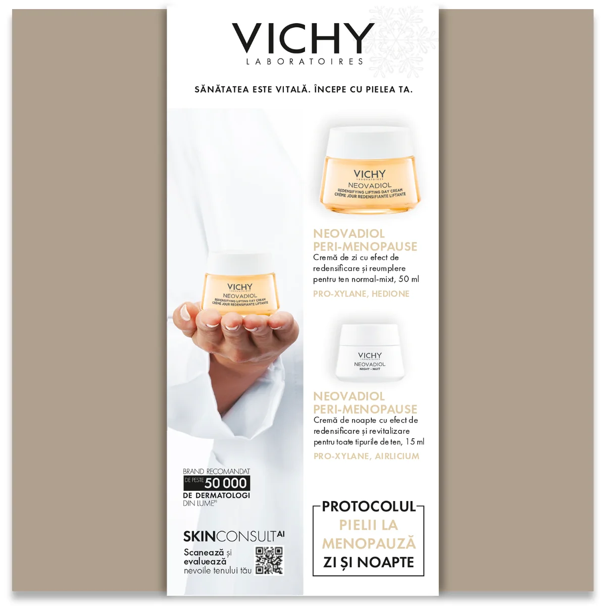 Pachet XMAS2022 Neovadiol Peri-Menopause pentru piele sensibila, Vichy