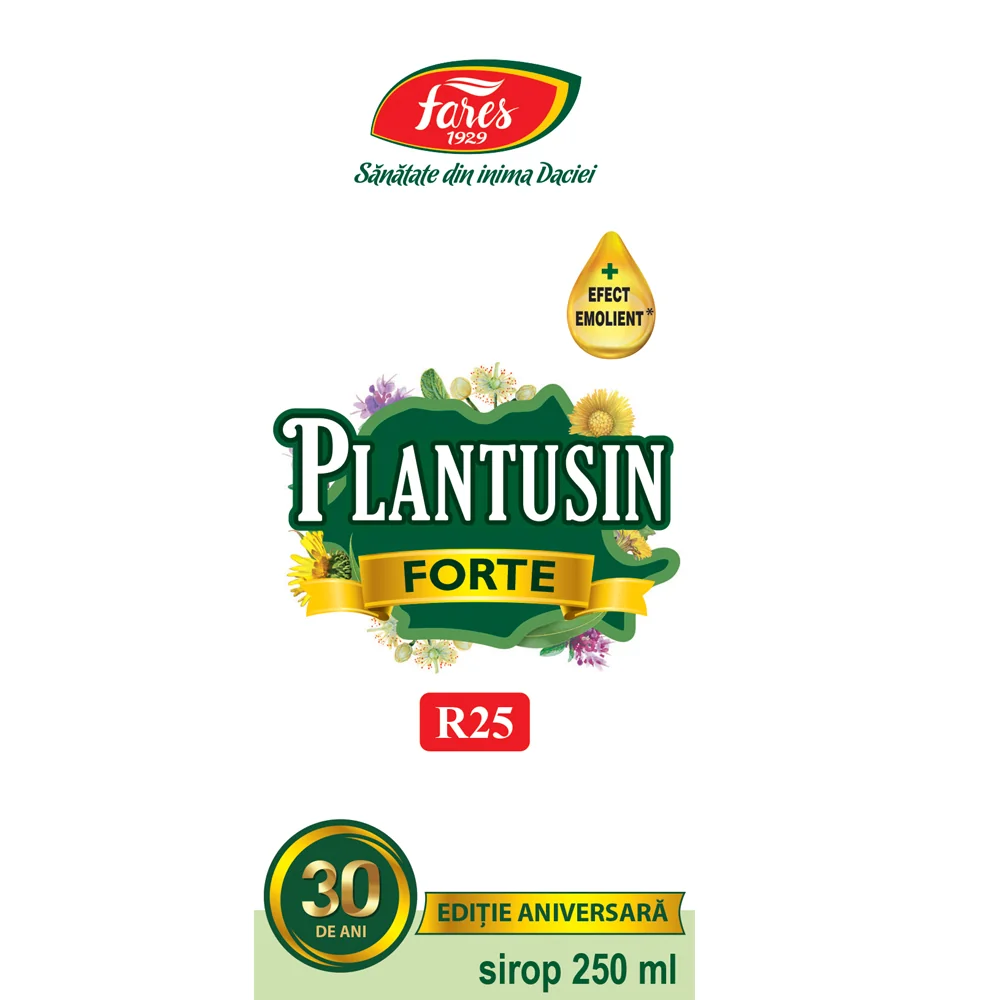 Sirop Plantusin forte, 250 ml, Fares