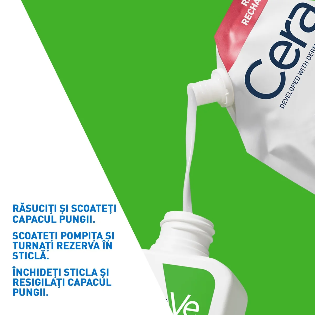 Rezerva Gel de spalare hidratant pentru piele normal-uscata, 473ml, CeraVe
