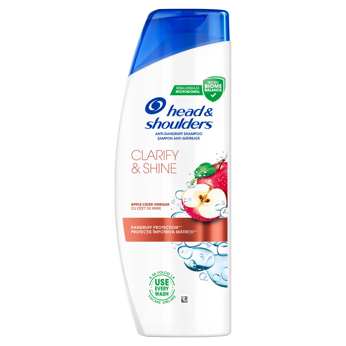 Sampon anti-matreata cu Otet de Mere Clarify & Shine, 400ml, Head&Shoulders