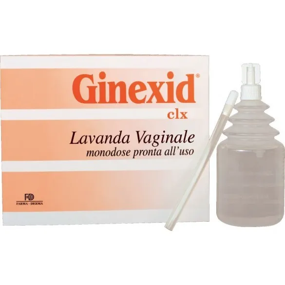 Ginexid clx dus vaginal, 3 flacoane, Farma-Derma