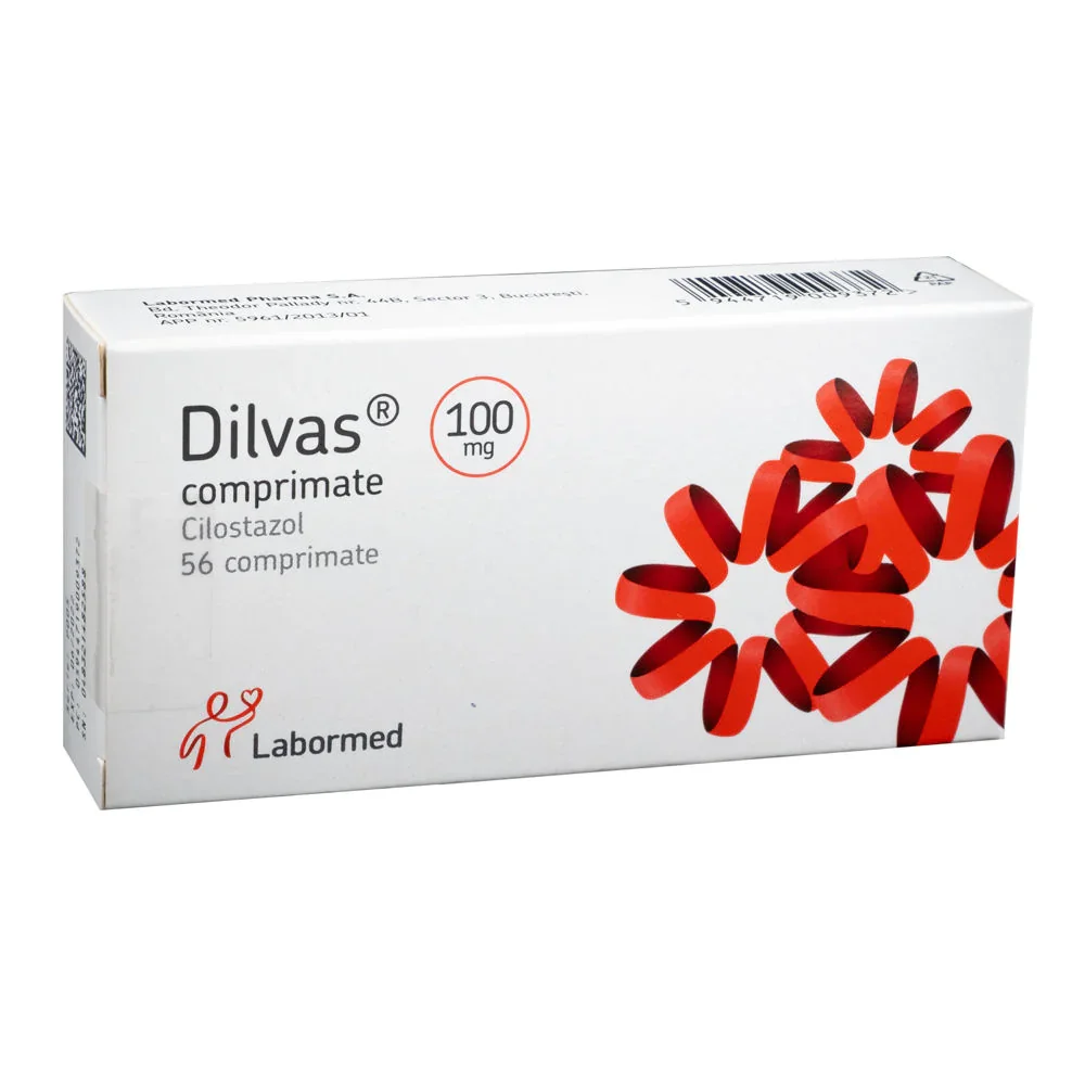 Dilvas 100mg, 56 comprimate, Labormed 