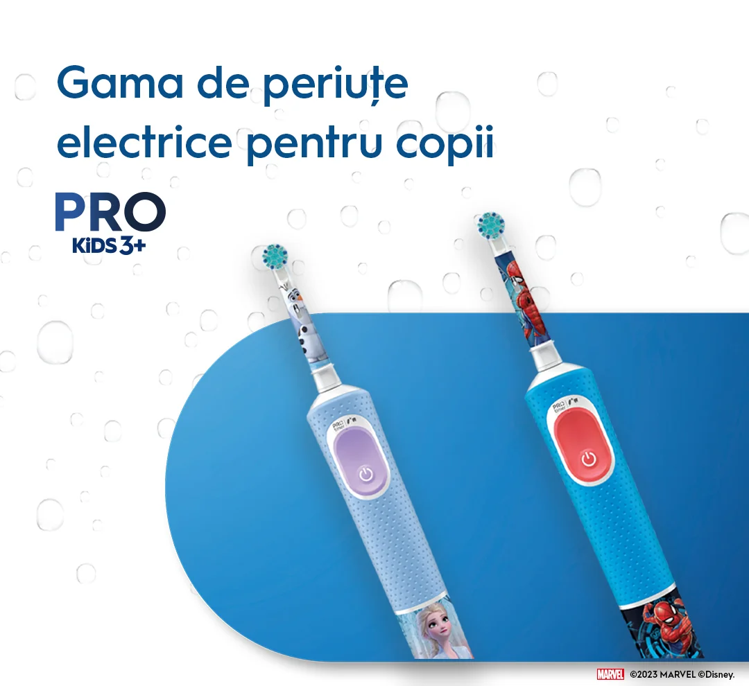 Gama de periute electrice pentru copii PRO Kids3+