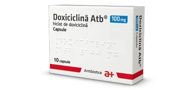 Doxiciclina 100mg, 10 capsule, Antibiotice 