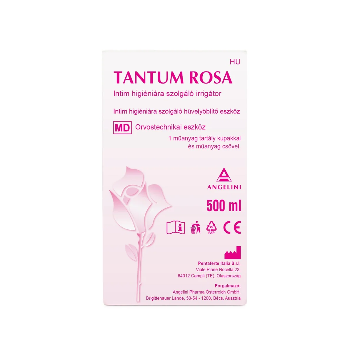 Tantum Rosa Irigator pentru igiena intima, 500 ml, Angelini