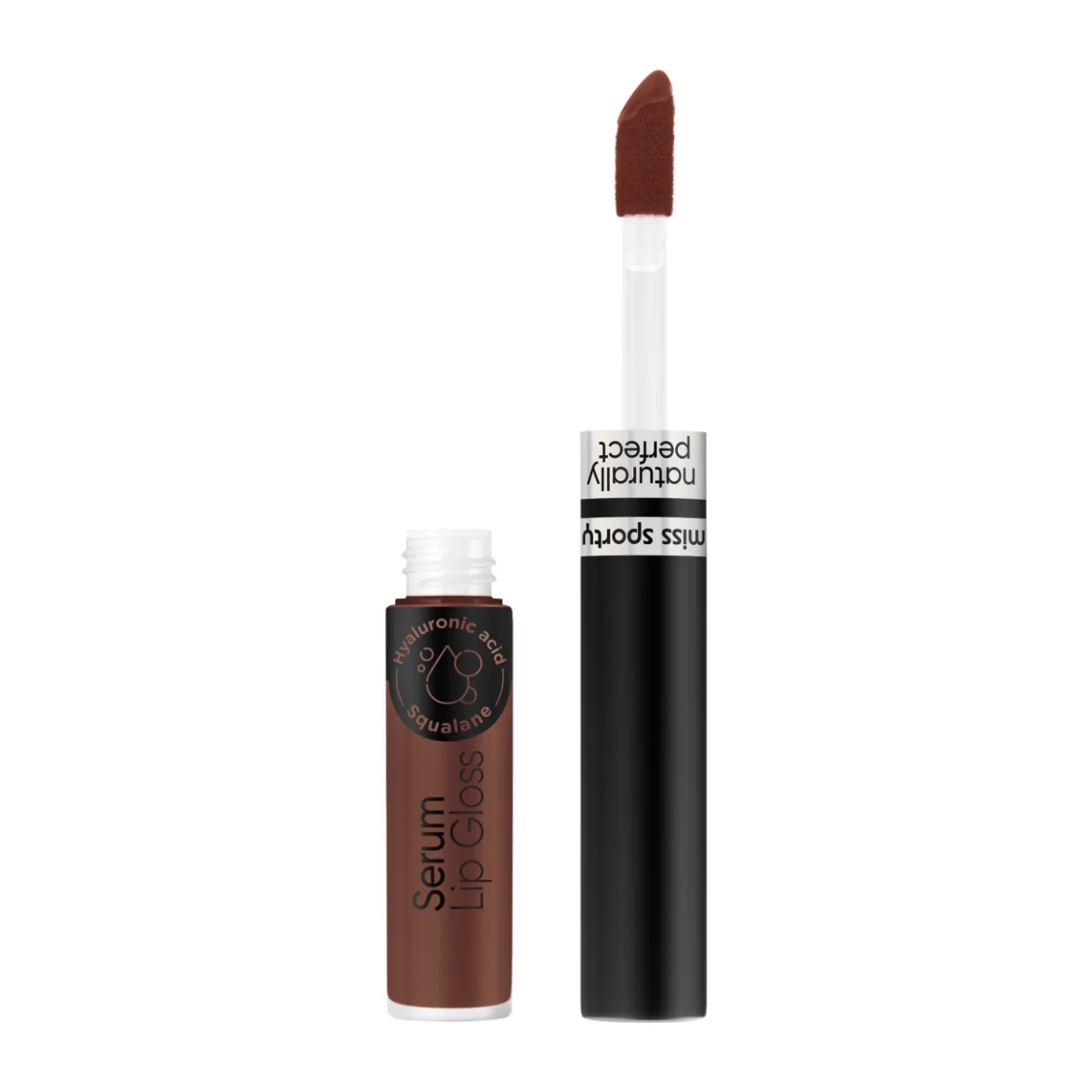 Gloss de buze serum Naturally Perfect 80 Chocolate, 2.3ml, Miss Sporty