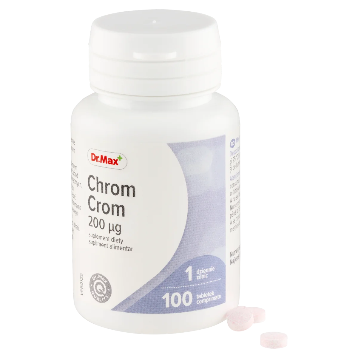 Dr. Max Crom 200mcg, 100 comprimate