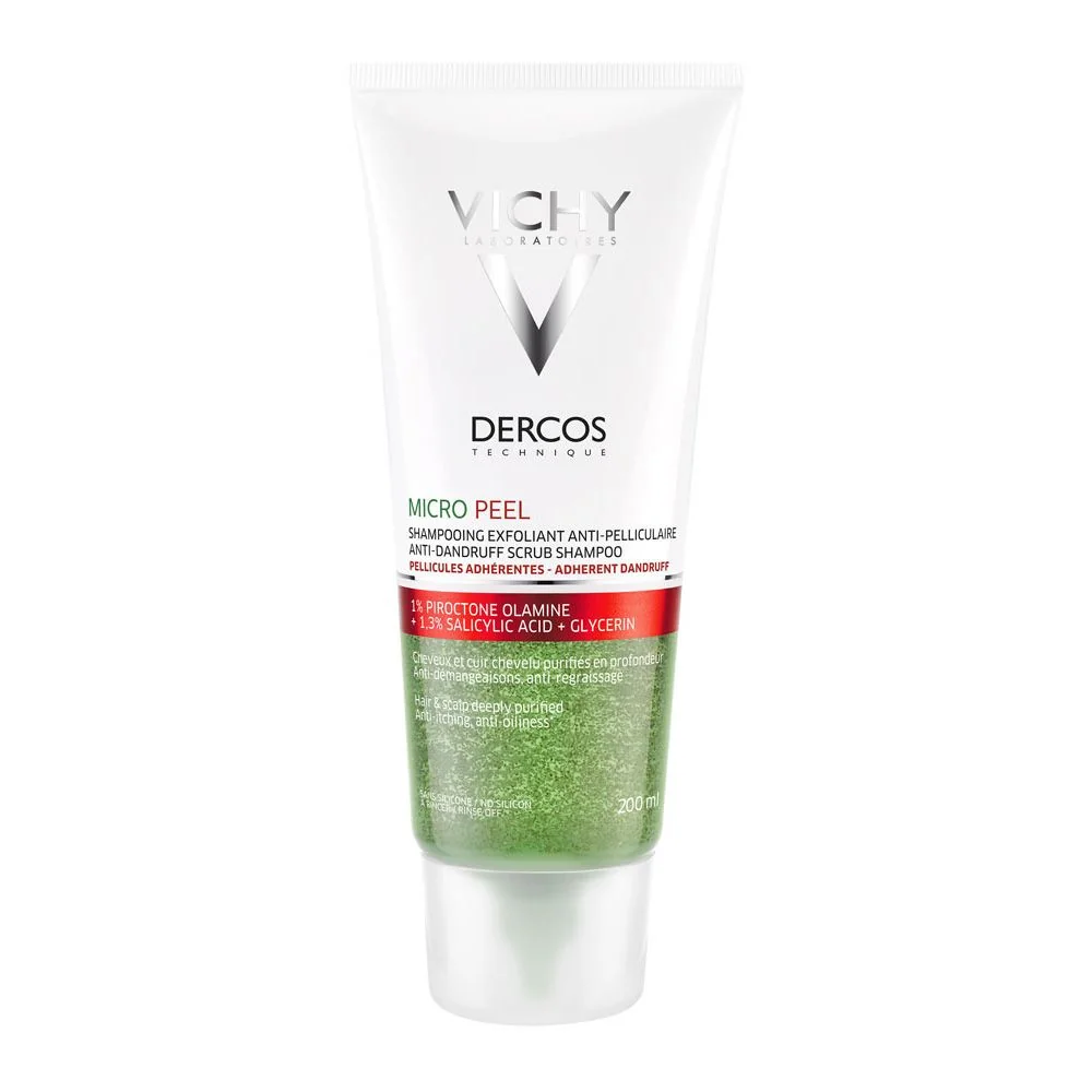 Sampon exfoliant impotriva matretii aderente Micro Peel, 200 ml, Vichy