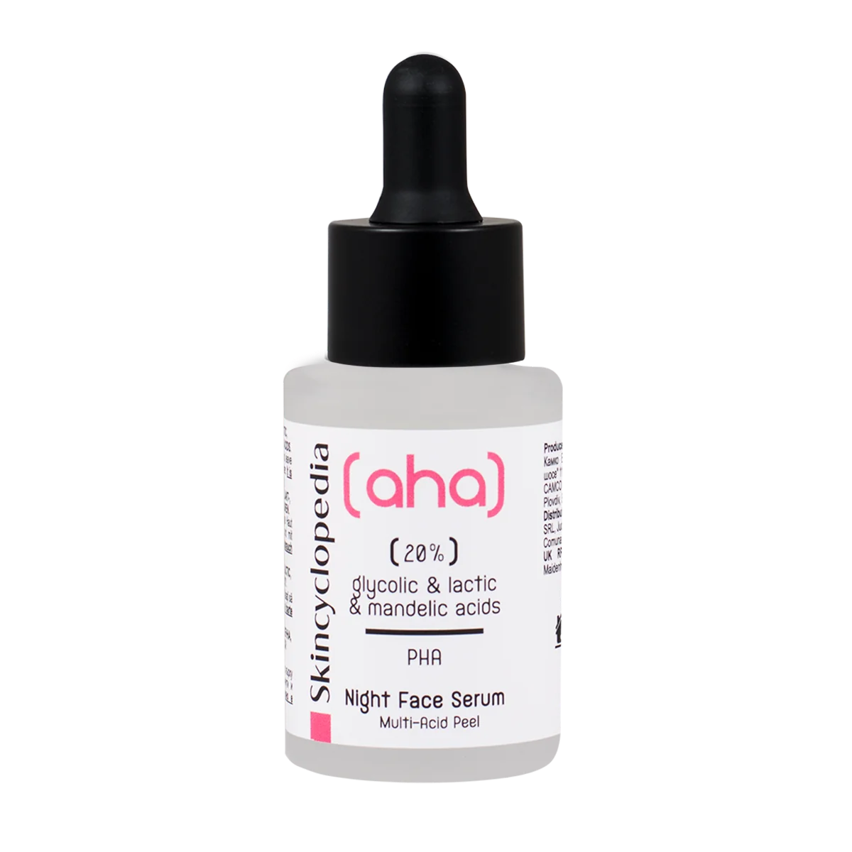 Ser facial exfoliant cu 20% AHA + PHA, 30ml, Skincyclopedia