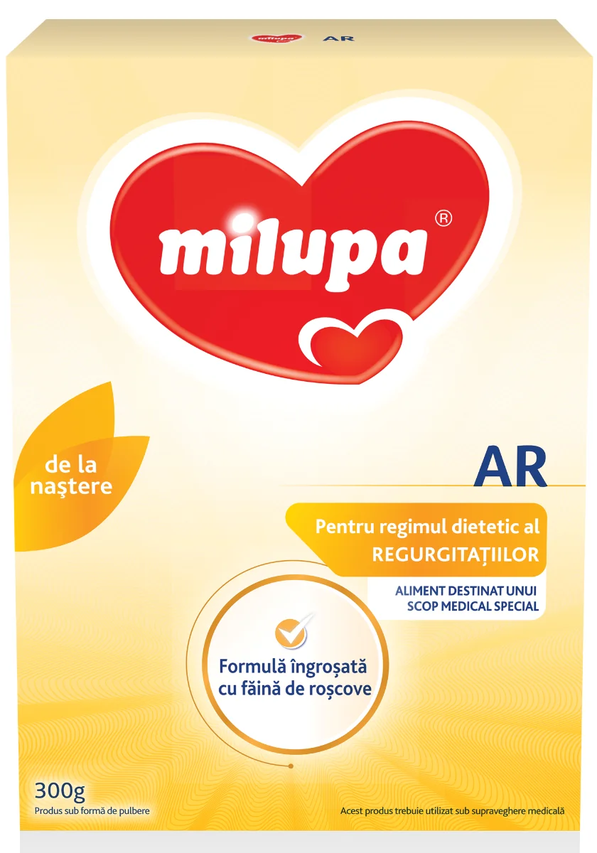 Lapte praf Milumil AR, incepand de la nastere, 300g, Milupa
