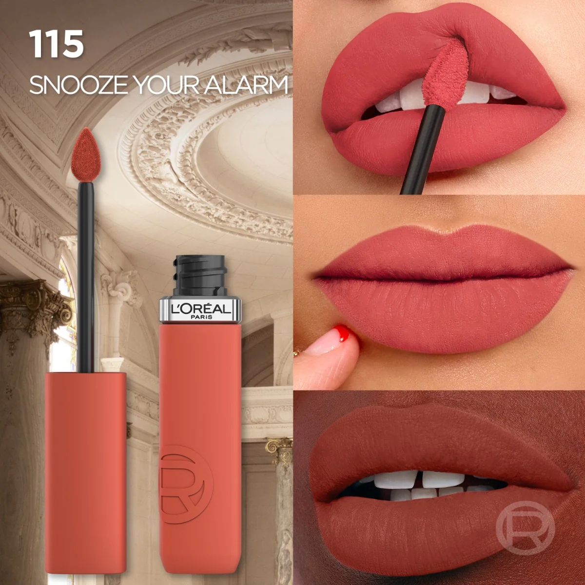 Ruj lichid mat rezistent la transfer Infaillible Matte Resistance 115 Snooze Your Alarm, 5ml, L'Oreal Paris