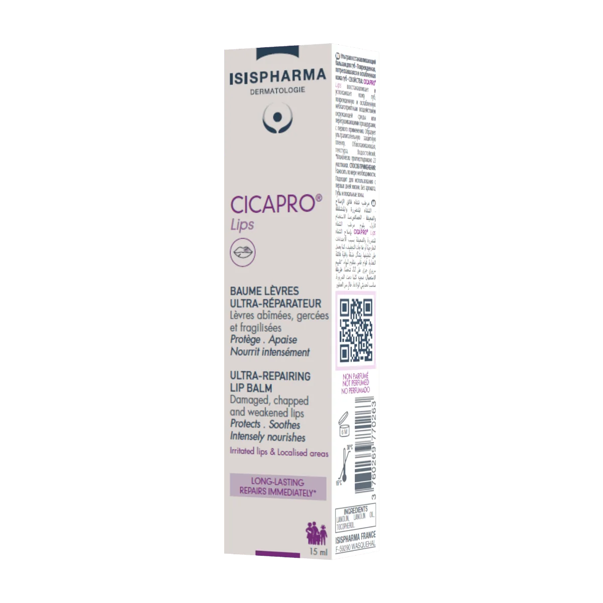 Balsam reparator intensiv pentru buze Cicapro Lips, 15ml, Isis Pharma
