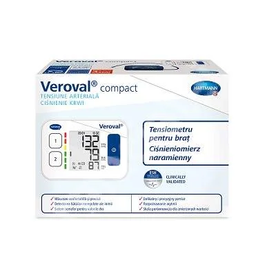 Tensiometru digital de brat Veroval compact, 1 bucata, Hartmann