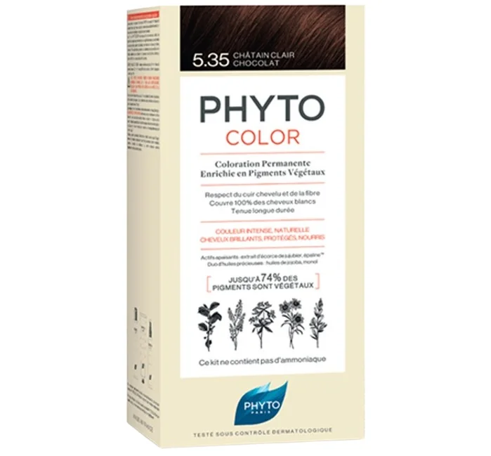 Vopsea par 5.3 Light Golden Brown Phytocolor, 50ml, Phyto