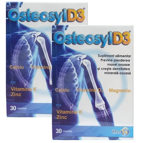Osteosyl D3, 30 comprimate 1 + 1 cadou, MedEq
