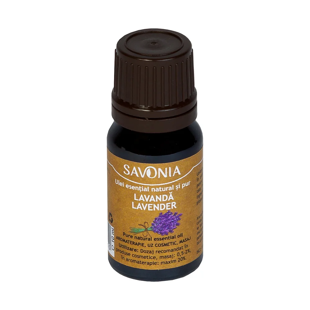Ulei esential natural si pur de lavanda indiana, 10ml, Savonia