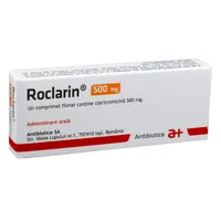 Roclarin 500mg, 20 comprimate, Antibiotice