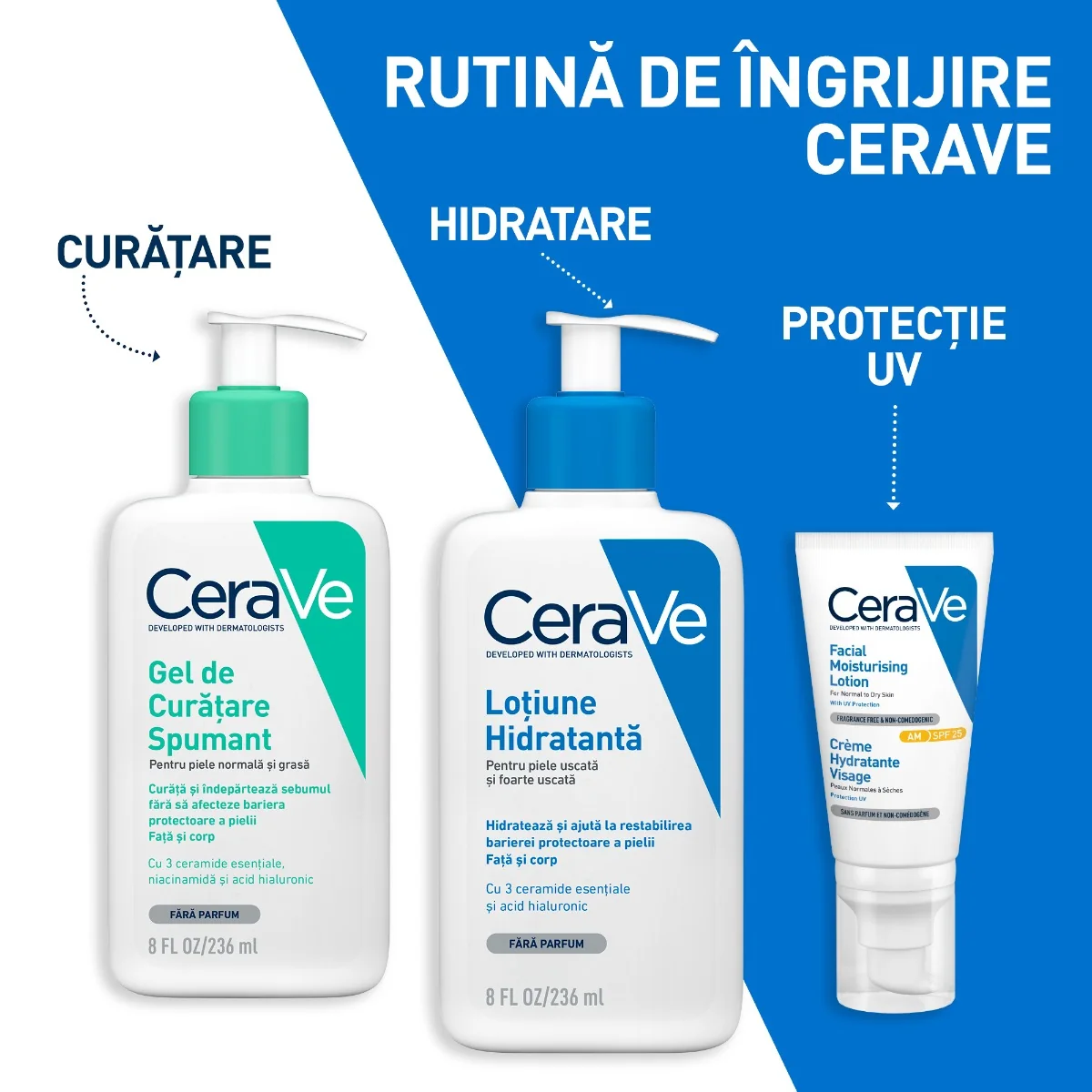 Gel de curatare spumant piele normala-grasa, 236ml, CeraVe