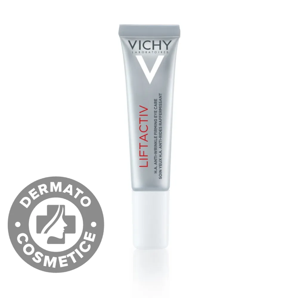 Crema pentru ochi cu efect antirid si fermitate Liftactiv H.A., 15ml, Vichy 