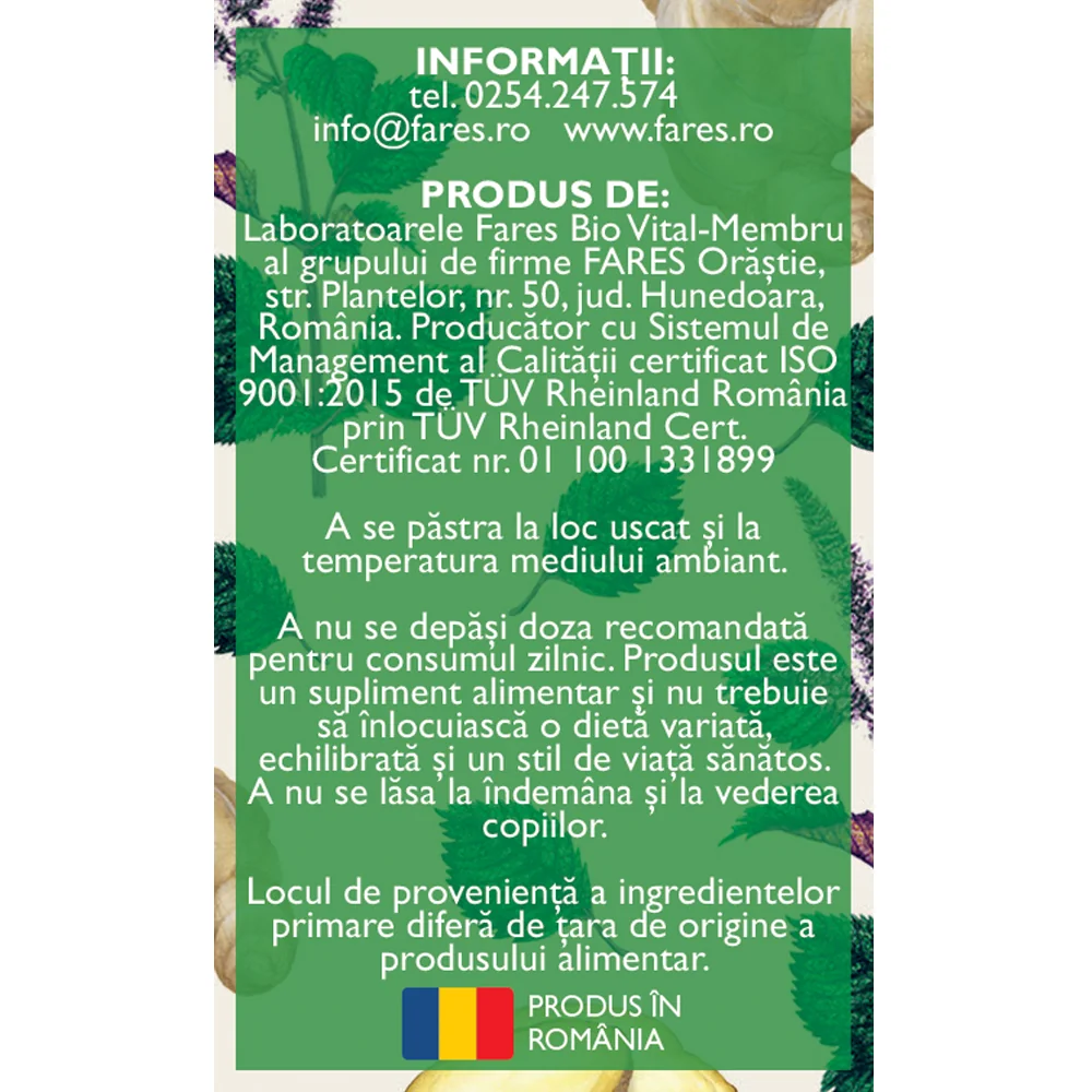 Rau de miscare D141, 20 comprimate, Fares