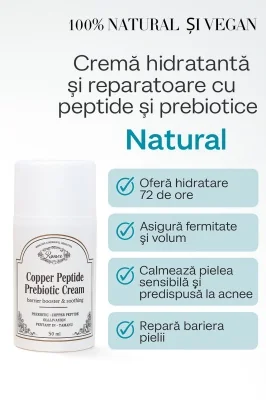 Crema hidratanta cu prebiotice, 50ml, Rosece