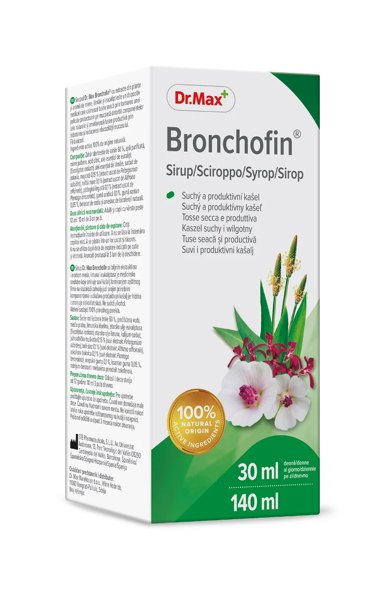 Dr. Max Bronchofin Sirop, 140ml | Dr. Max Farmacie