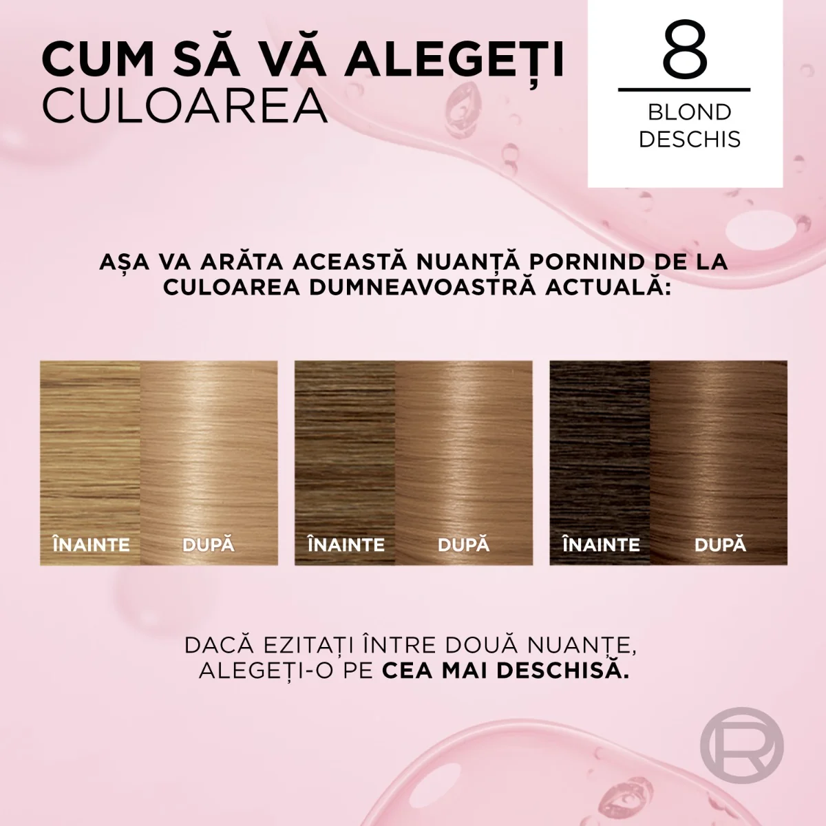 Vopsea de par permanenta Excellence Creme 8 Blond Deschis, 192ml, L'Oreal Paris