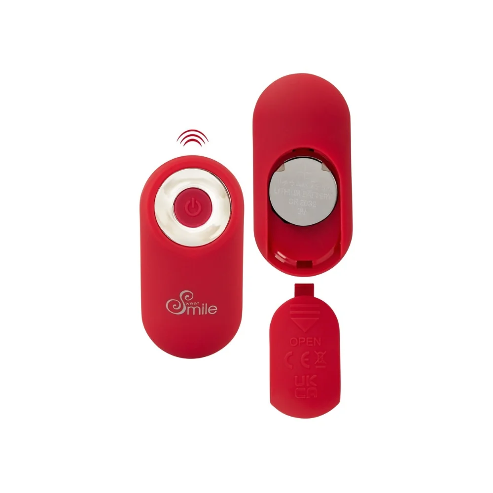 Vibrator clitoridian Panty Vibe rosu, 1 bucata, Sweet Smile