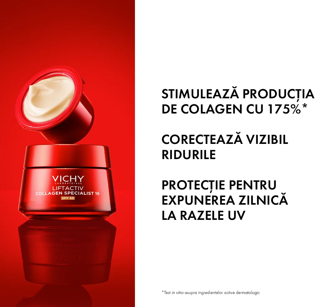 Crema antirid de zi Liftactiv Collagen Specialist 16 SPF 50, 50ml, Vichy