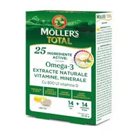 Mollers Total, 14 capsule + 14 comprimate, Moller's
