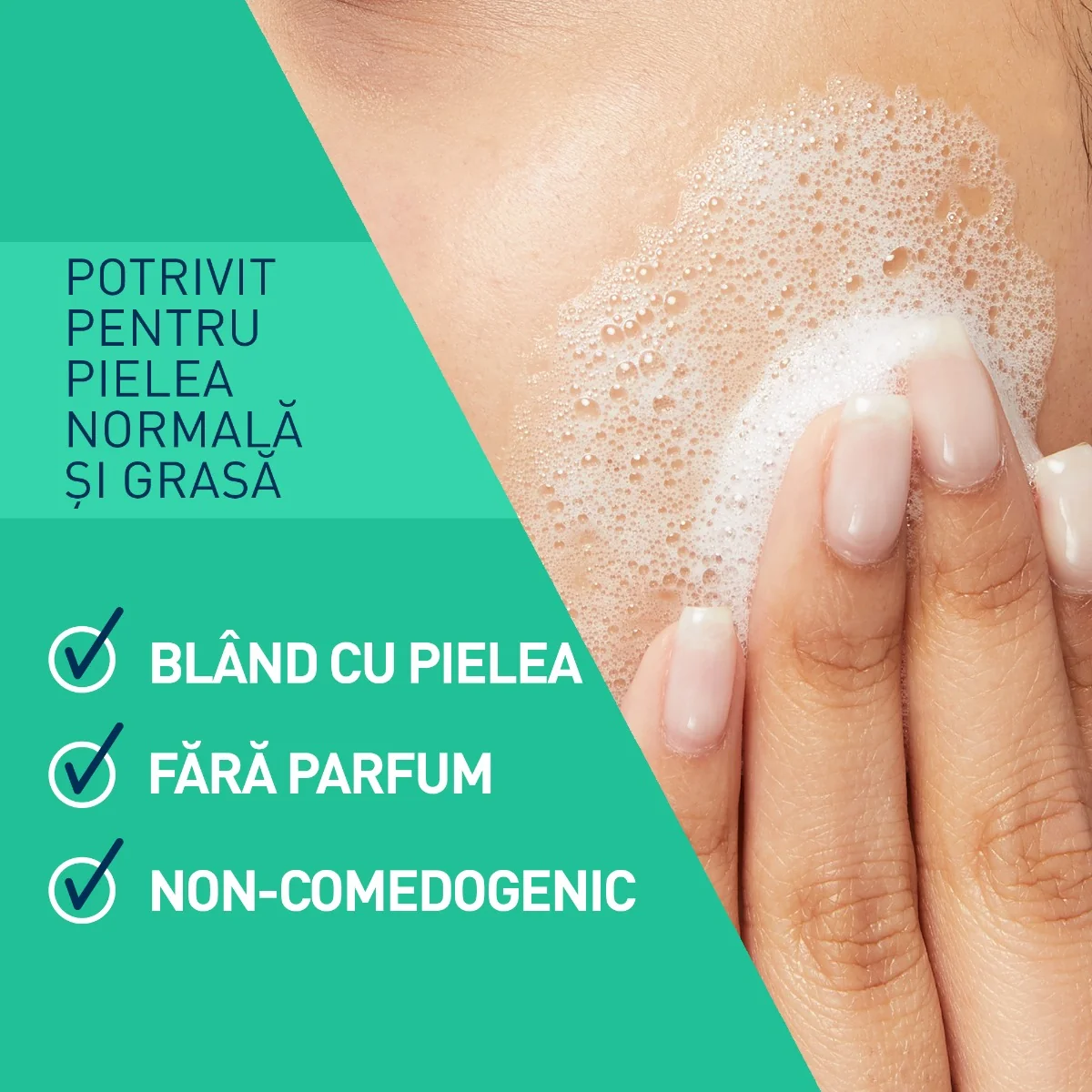 Gel de curatare spumant pentru pielea normal-grasa Travel Size, 88ml, CeraVe