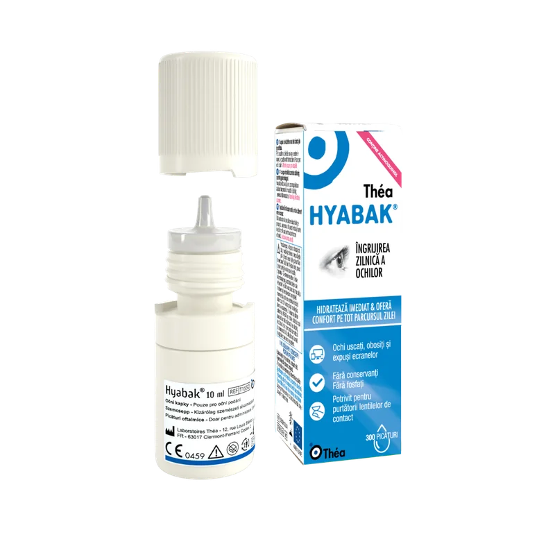 Hyabak solutie oftalmica 0.15%, 10ml, Thea