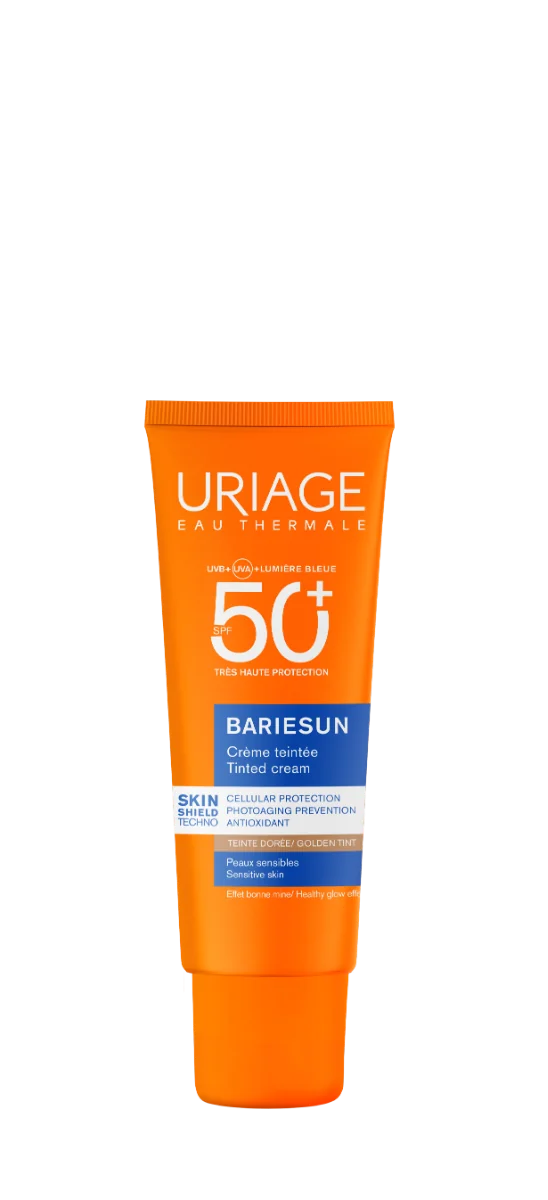 Crema colorata pentru protectie solara cu SPF50+ Bariesun Nuanta Gold, 50ml, Uriage