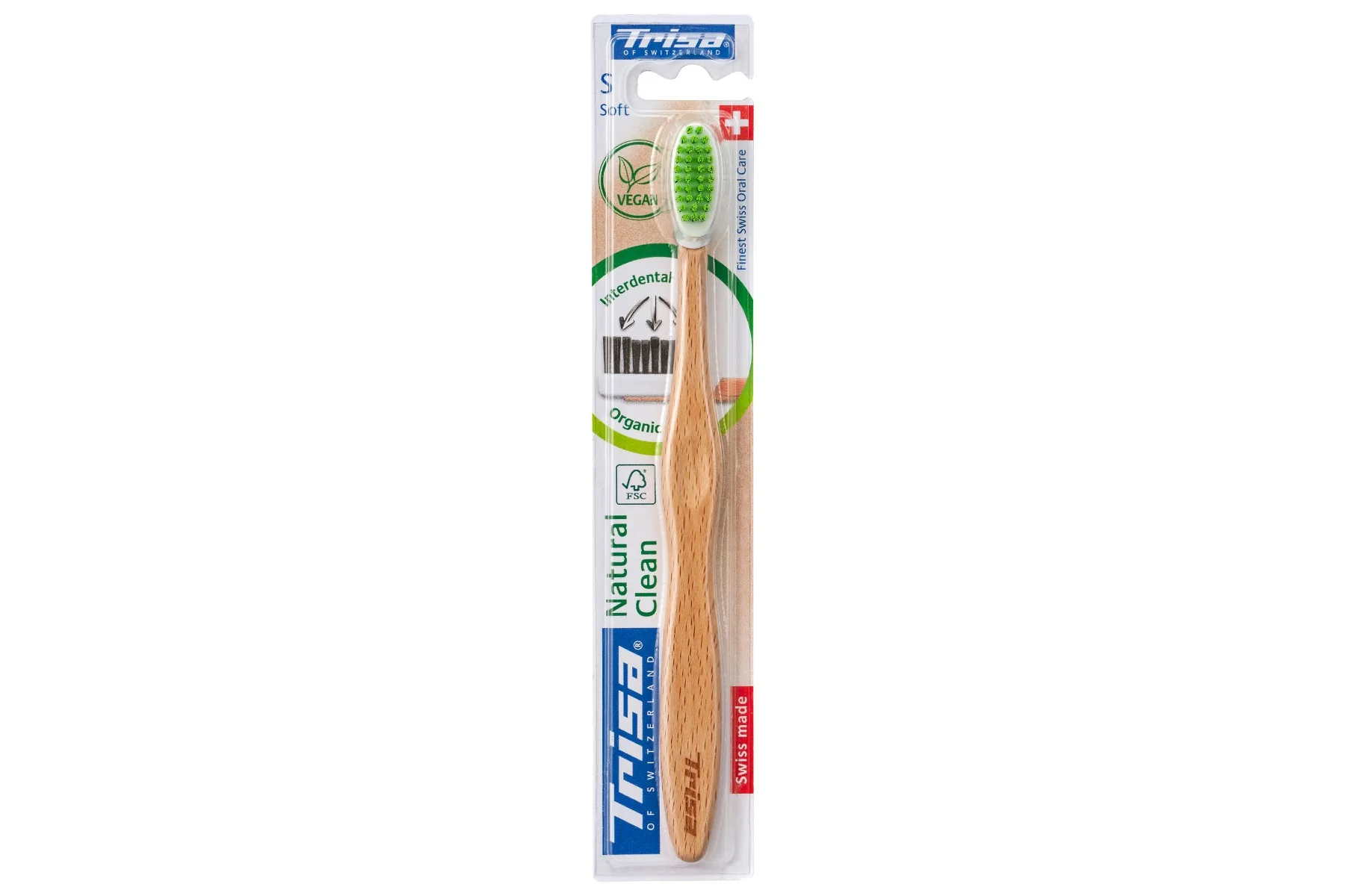 Periuta de dinti vegana Natural Clean Soft, 1 bucata, Trisa 
