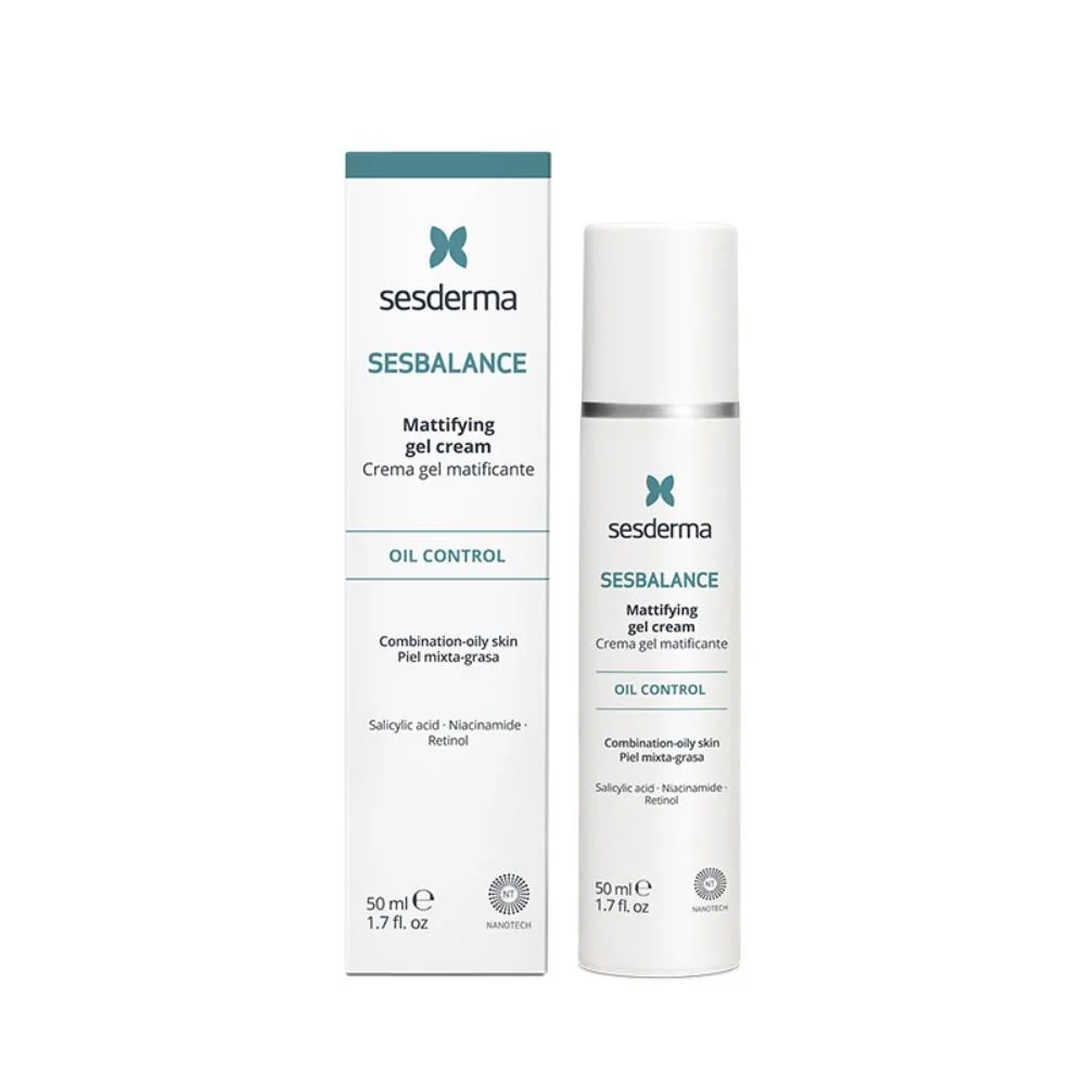 Gel-crema matifiant pentru ten mixt si gras Sesbalance, 50ml, Sesderma