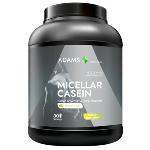 Micellar Casein cu aroma de vanilie, 908g, Adams Vision