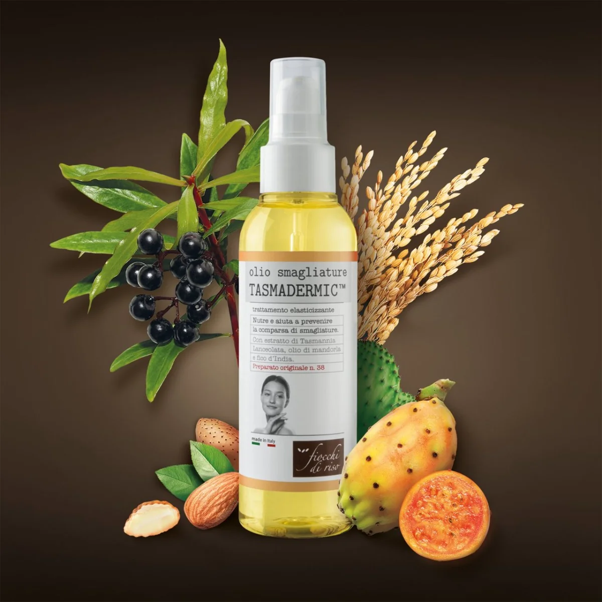 Ulei pentru elasticitatea pielii Tasmadermic, 150ml, Fiocchi di Riso