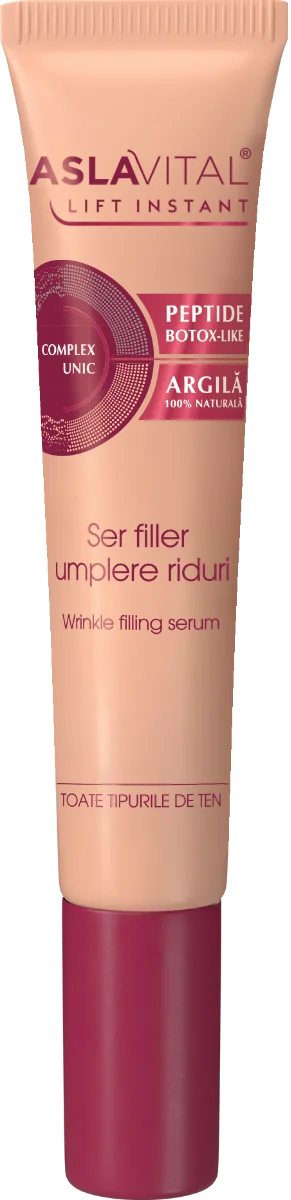 Ser filler pentru umplere riduri Lift Instant, 15ml, AslaVital
