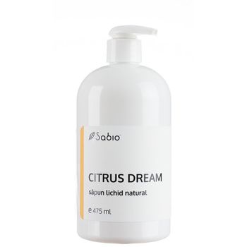 Sapun lichid natural Citrus Dream, 475ml, Sabio 