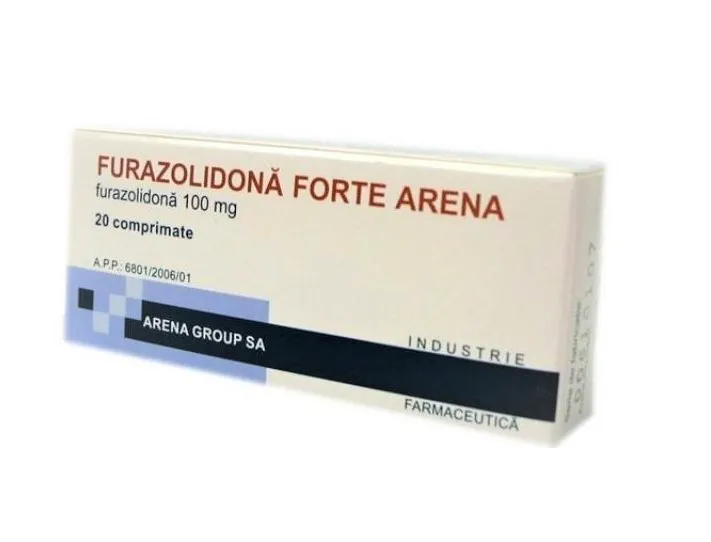 Furazolidona forte Arena 100 mg, 20 comprimate, Arena Group